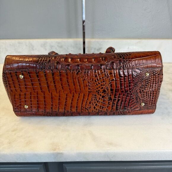 BRAHMIN PARIS PECAN MELBOURNE CROC EMBOSSED LEATHER - Picture 7 of 16